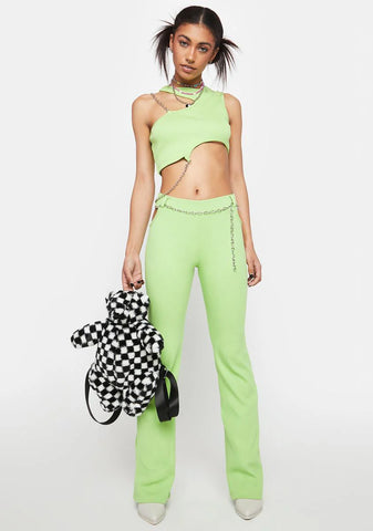 Confusion Chain Flare Pants