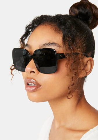 Stella Black Oversized Sunglasses