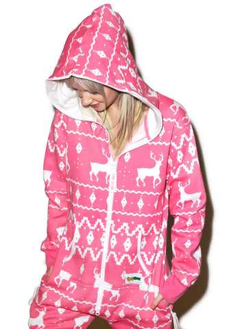 Pink Fair Isle Jumpsuit