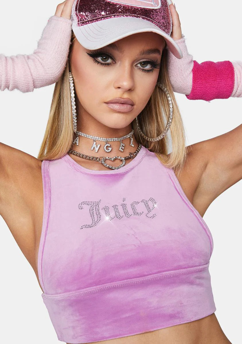 Bling Velour Racerback Tank