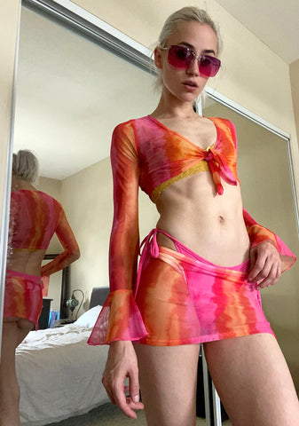 Away On Vacay Three Piece Skirt Set