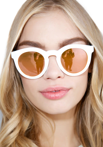 The White TV Eye Sunglasses
