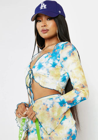 About That Life Tie Dye Skirt Set