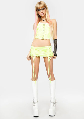 Atomic Disco Royale Satin Mini Skirt