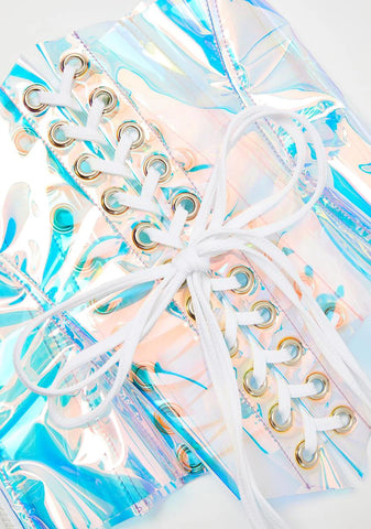 Pink Ice Holographic Waist Cincher