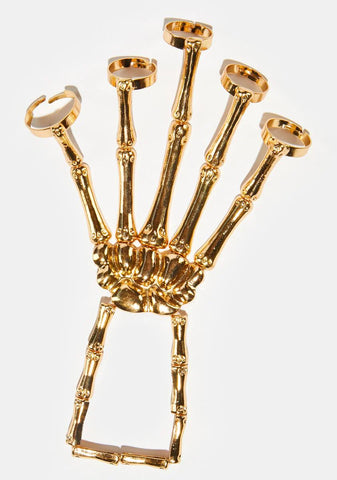 Skeleton Scare Rings Hand Jewelry