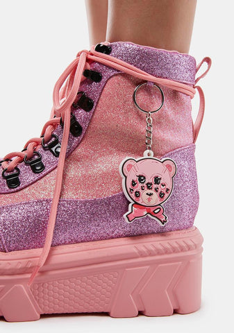 Addy The Baddy Bear Combat Boots