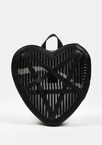 Kiss Of Darkness Heart Backpack