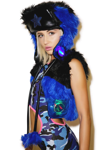 Midnight Star Faux Fur Hat