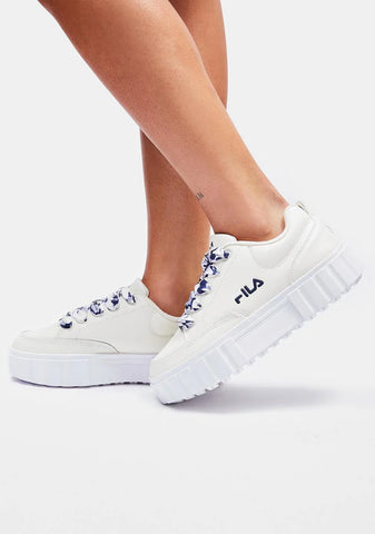 Whisper White Sandblast Low Satin Lace Sneakers