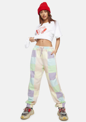Megan Checkered Joggers