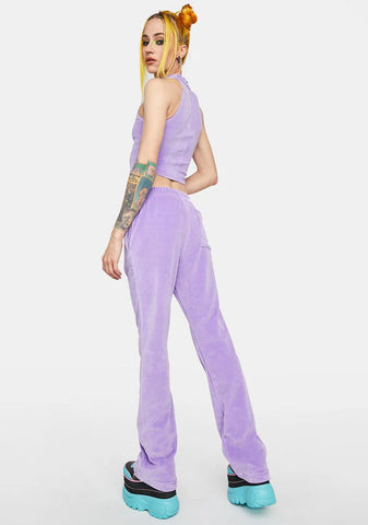 Cyber Princess Velour Sweatpants