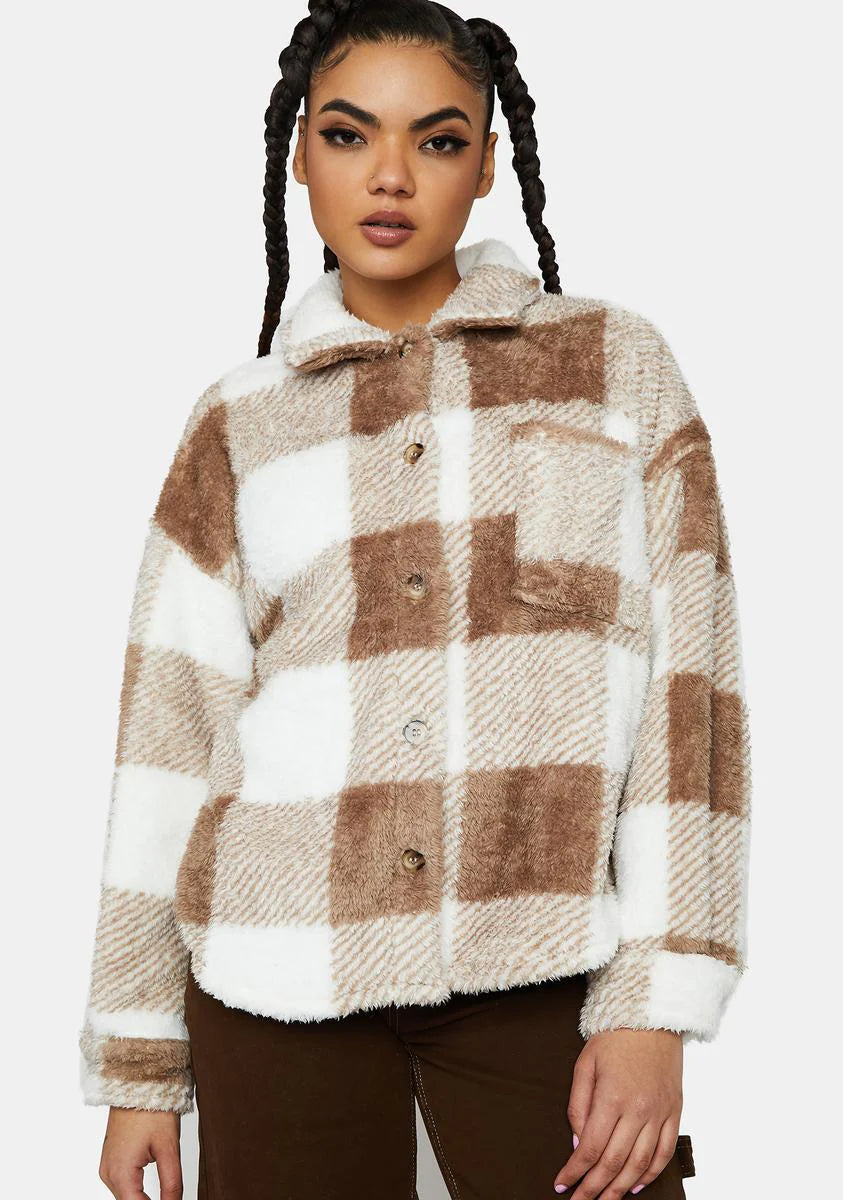 Knock Yourself Out Checkered Flannel