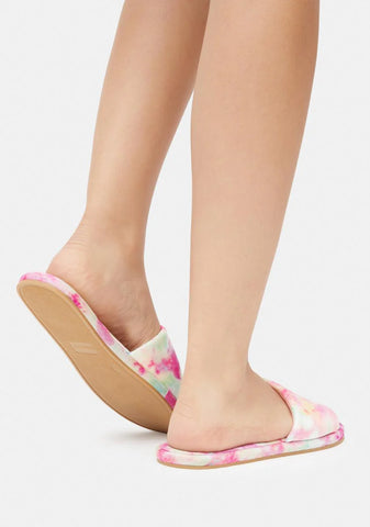 Pink Tie Dye Good 4 You Slide Sandals