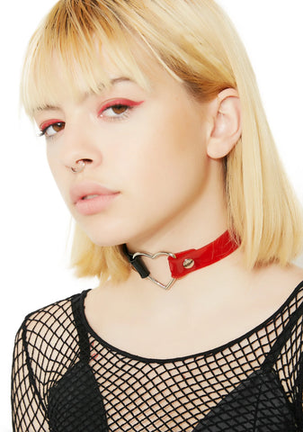 Split Love Heart Choker