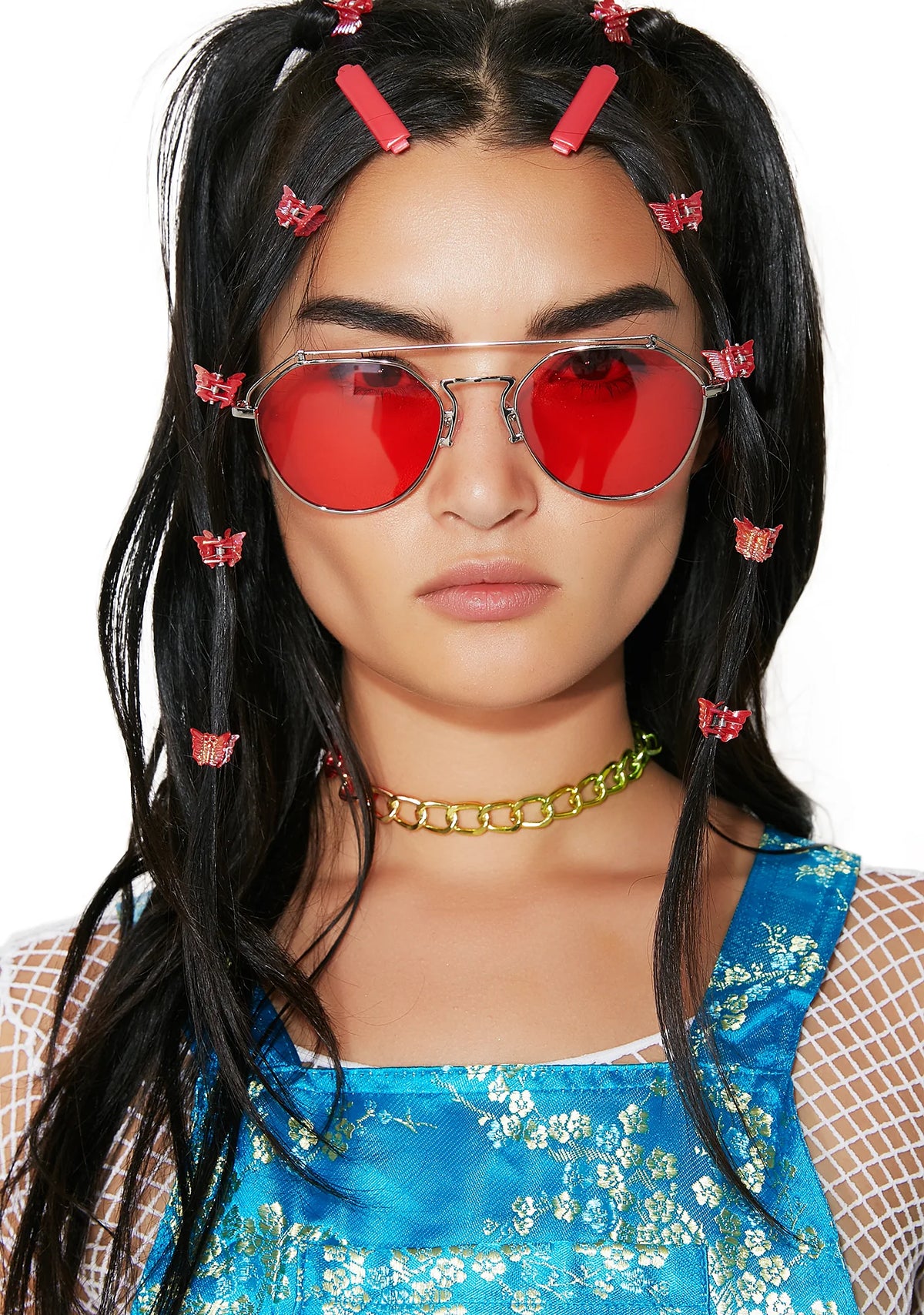 Ruby Stephanie Transparent Aviators