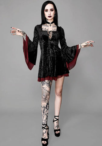 Tempting Enchantress Velvet Dress