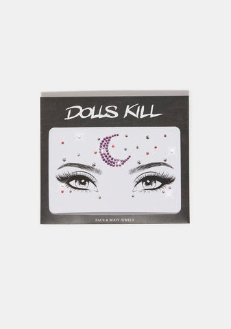 Purple Moonlight Divine Iridescent Face Gems