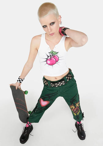 Angst And Anarchy Lace Up Pants