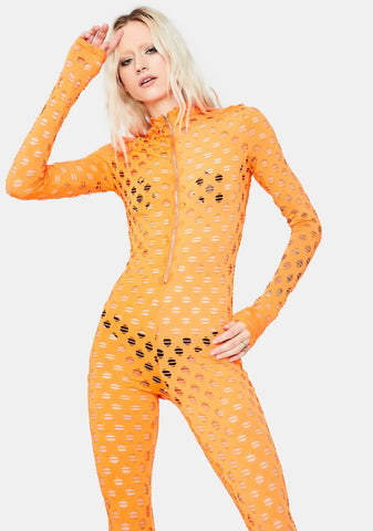 Juicy Lavish Lush Fishnet Jumpsuit