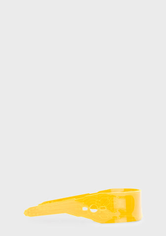 Orange Microchip Visor