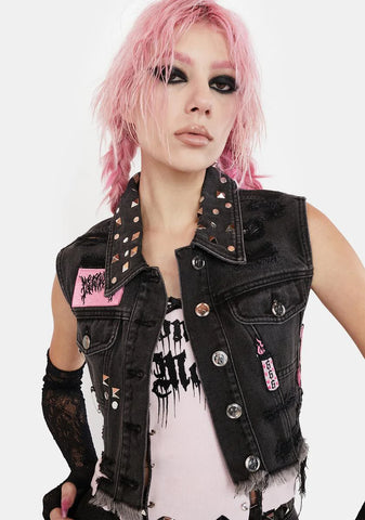 Outta This Town Denim Vest