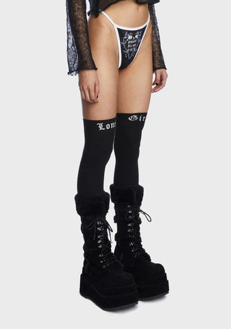 I Promise I'm Not Okay Graphic Thong