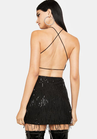 Let's Talk About It Sequin Dress