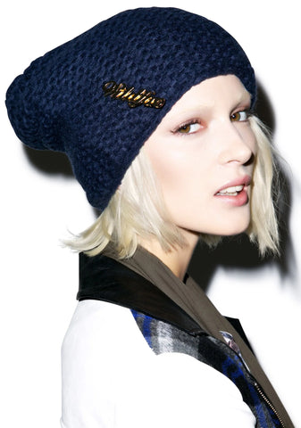 Solid Color Beanie - Dark Blue
