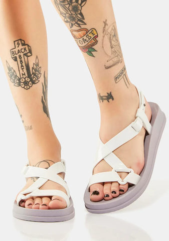 White Blink Sandals
