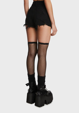 The Dead Instead Distressed Shorts