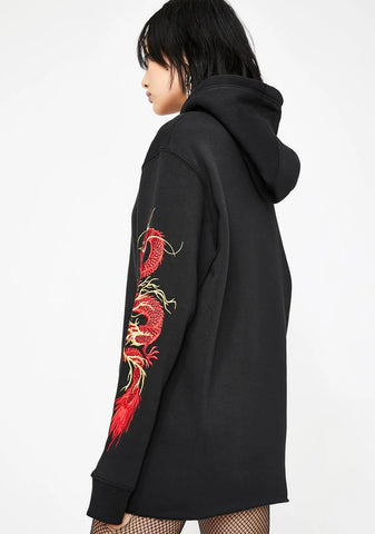 Mystic Flame Dragon Hoodie