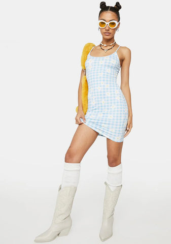 Cornflower Get Your Fix Mini Dress