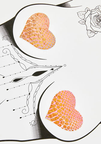 Sun & Moon Faces Silver Glitter Pasties