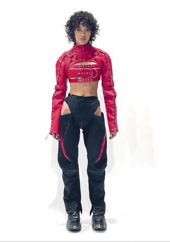 Motocross Panty Trousers - Black/Red