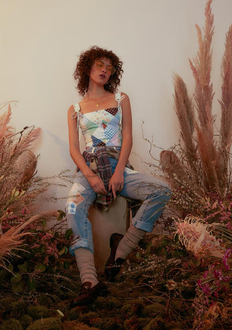 Stitched With Love Patchwork Crop Top