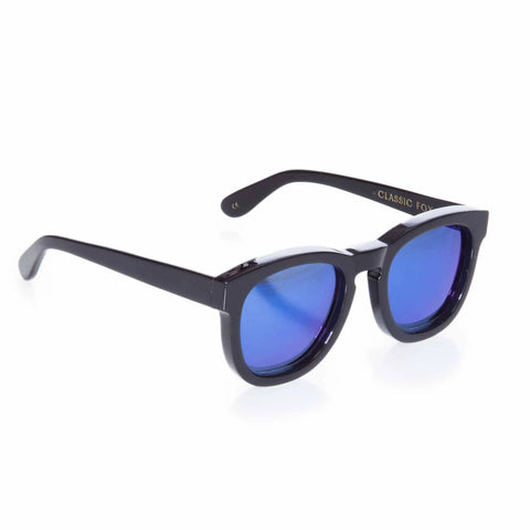 Classic Fox Mirror Sunglasses - Black