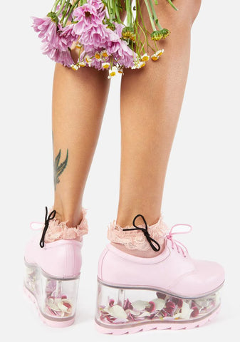 Baby Pink Qloud 2091 Platform Sneakers