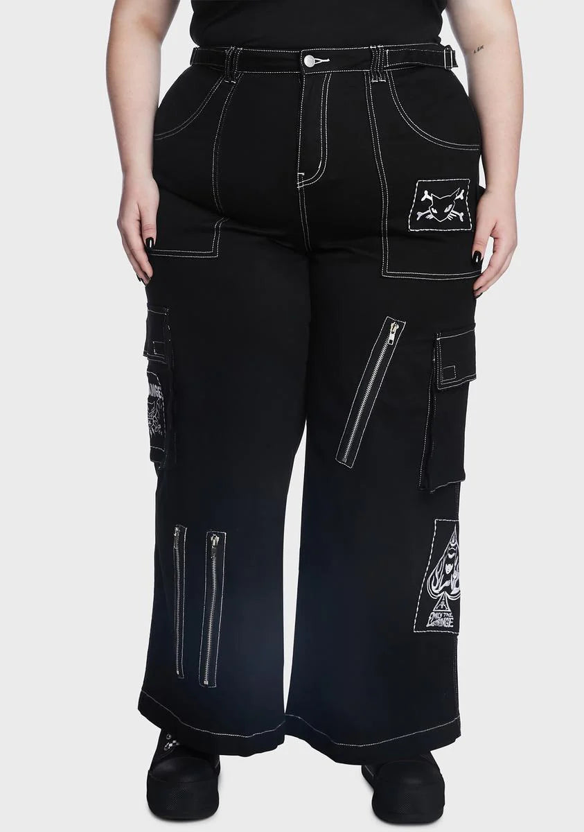 Plus Alone Is Where The Heart Is Cargo Pants
