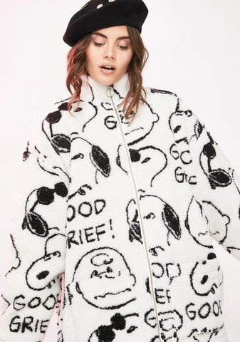 x Peanuts Good Grief Fleece Jacket