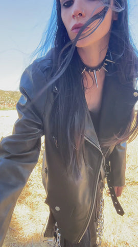 Vile Voorhees Oversized Moto Jacket