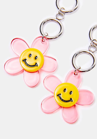 Petals Of Happiness Flower Earrings