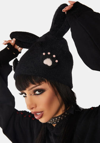 Cute Claw Print Knitted Hat