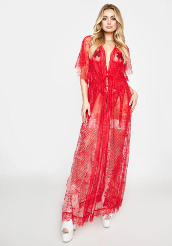 In Your Eyes Lace Kimono