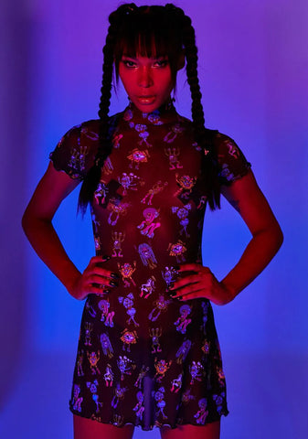 Dark Electro Terrestrial Mini Dress