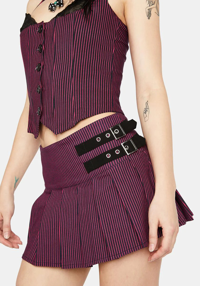 Feeling The Blues Mini Skirt