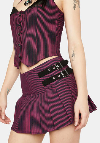 Feeling The Blues Mini Skirt