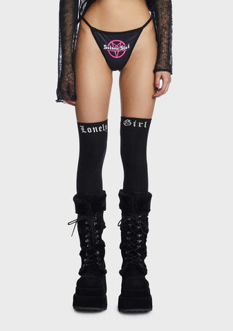 Satanic Slut Graphic Thong