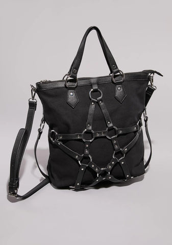 Defiant Smile Pentagram Tote Bag