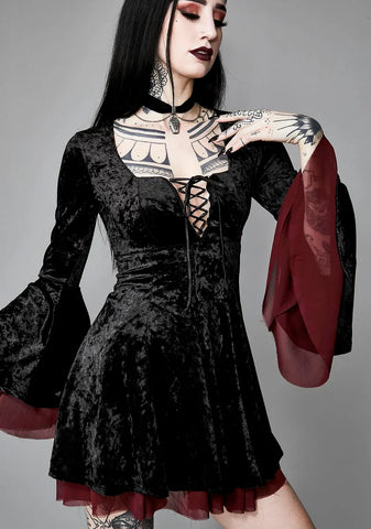 Tempting Enchantress Velvet Dress